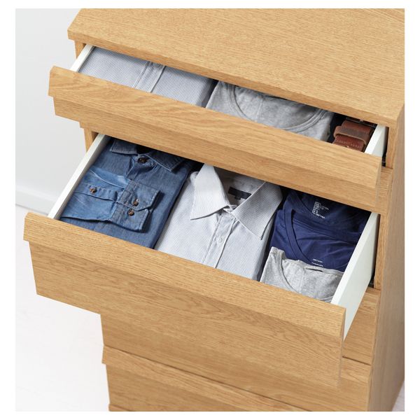 Комод с 6 ящиками ОППЛАНД, дубовый шпон (60x125 см) - фото 3