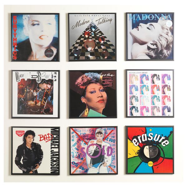 Рама ГЛАДСАКС, черный (32x32 см) - схема-чертеж с размерами