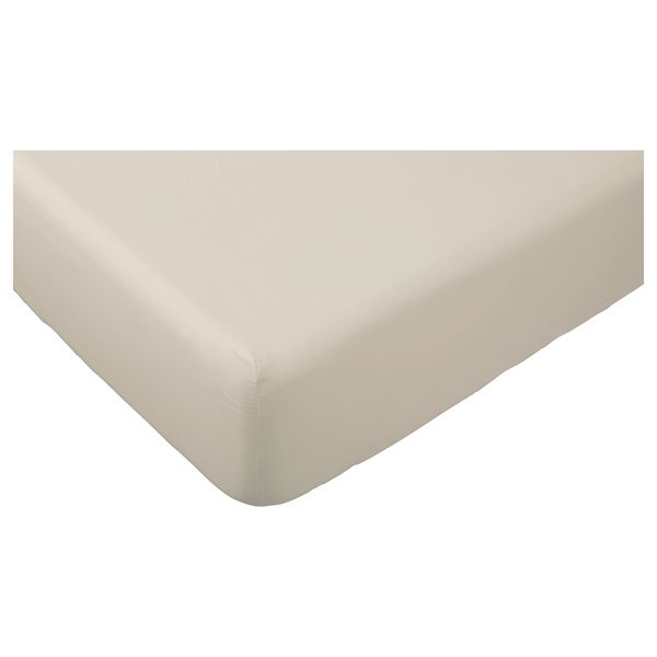 Простыня натяжная ДВАЛА, бежевый - схема-чертеж с размерами