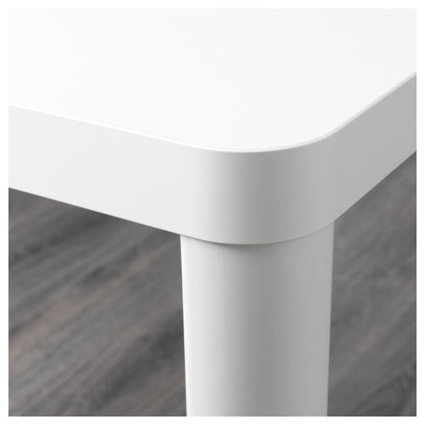 Стол и 6 стульев ТИНГБИ / ЛЕЙФ-АРНЕ, белый, розовый (180 см) - схема-чертеж с размерами