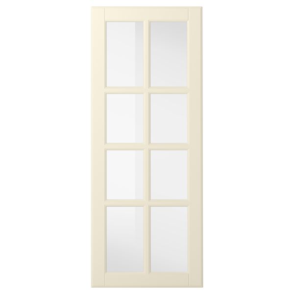 Стеклянная дверь БУДБИН, белый с оттенком - фото 1