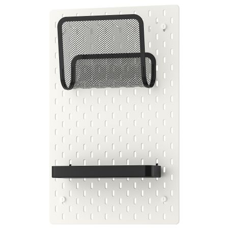 Настенная панель, комбинация, белый, 36x56 см IKEA SKÅDIS СКОДИС 995.465.01