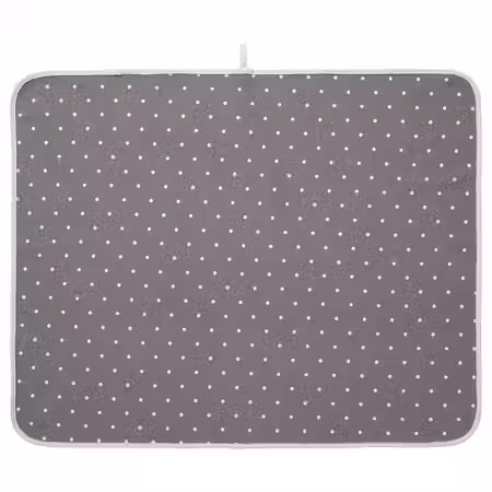 LEN Пеленальная подстилка - точечный/серый 90x70 см