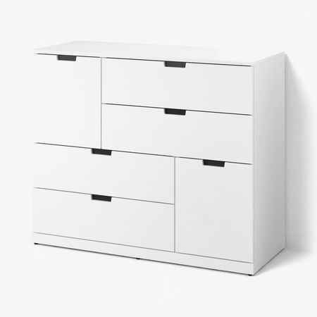 NORDLI Комод с 6 ящиками - белый 120x99 см