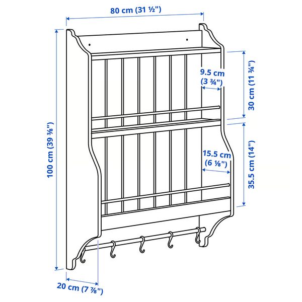 IKEA, дополнительный ракурс - схема-чертеж с размерами