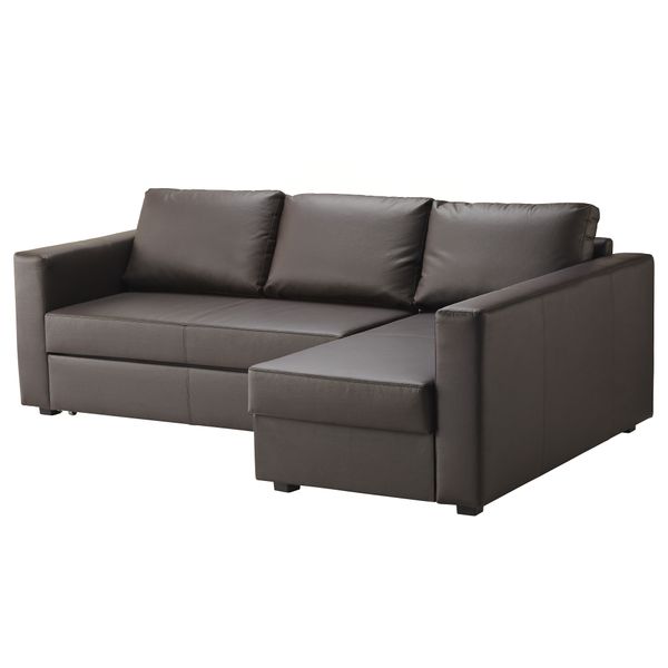 Угловой диван-кровать с отделением для хранения МОНСТАД, Кимстад темно-коричневый - фото 1