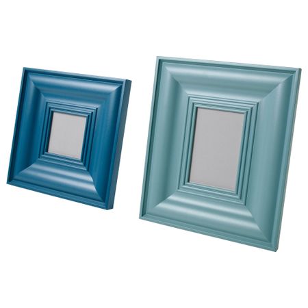 Рама, 2 шт. СКАТТЭБЮ, синий (10x10 см)