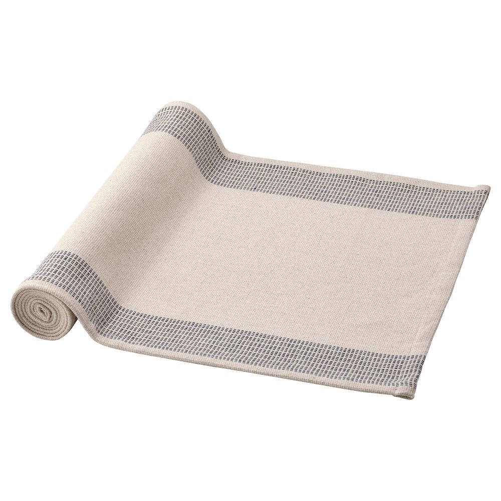 Дорожка настольная, синий-бежевый, 45x150 см IKEA SILVERARV 505.400.39 - фото 1