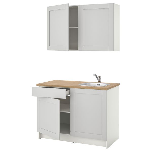 Кухня, 120x61x220 см, серый IKEA KNOXHULT КНОКСХУЛЬТ 993.933.34 - фото 1