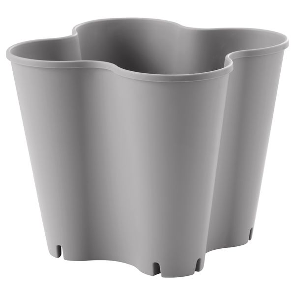 Кашпо ЮРДГУББЕ, д/дома/улицы, серый - схема-чертеж с размерами