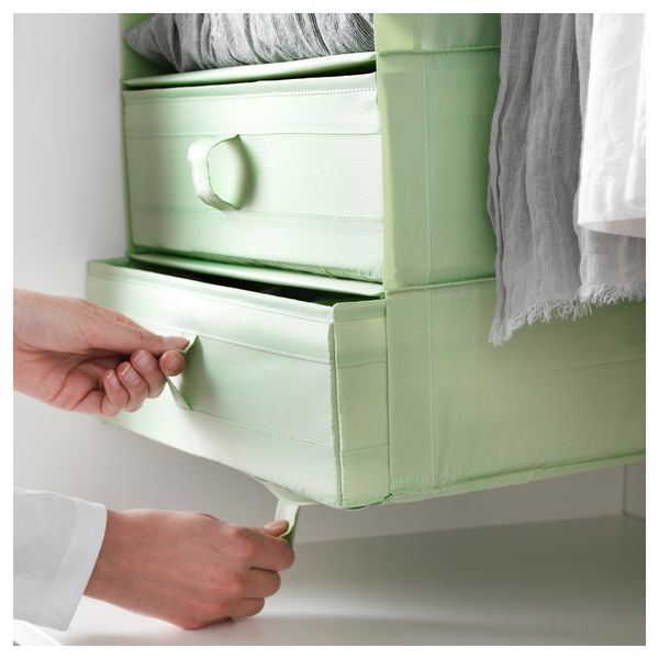 Ящик с отделениями СКУББ, светло-зеленый (44x34x11 см) - фото 2