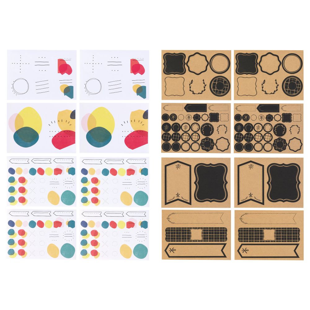 Наклейки, 8 шт. ХЭМСМАК, бумага, различные модели - фото 1