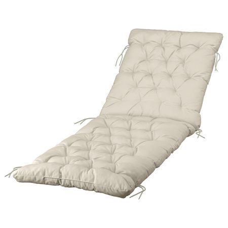 KUDDARNA Подушка шезлонга, садовая - светлый серо-бежевый 190x60 см