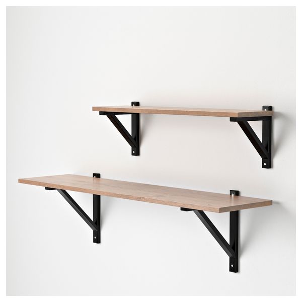 Полка ЭКБИ ХЕМНЭС, серо-коричневый (119x28 см) - фото 3