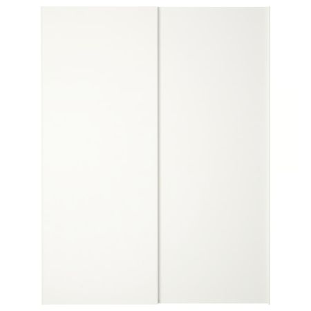 HASVIK Пара раздвижных дверей - белый 150x201 см