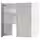 METOD Навесной шкаф д/вытяжки/полка/дверь - белый/Havstorp светло-серый 80x80 см