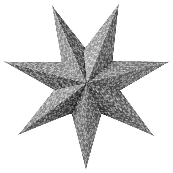 Абажур СТРОЛА, белый снежинки, серый (60 см) - схема-чертеж с размерами