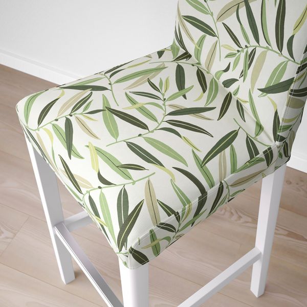 Стул барный, белый/Фогельфорс разноцветный 75 см IKEA BERGMUND БЕРГМУНД 193.997.64 - фото 7