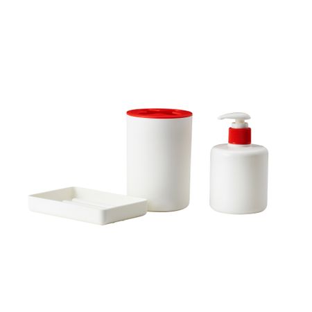 Набор для ванной, 3 предмета ВАРПАН, белый