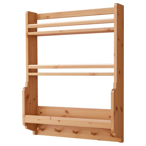 Полка навесная ГЭМЛЕБИ, светлая морилка антик (80x100 см) - фото 1