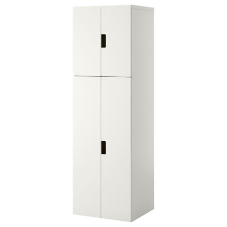 Комбинация для хранения с дверцами СТУВА, белый, белый (60x50x192 см)