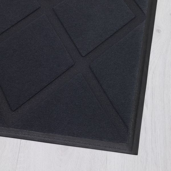 OKSBY Придверный коврик - серый 60x90 см - схема-чертеж с размерами