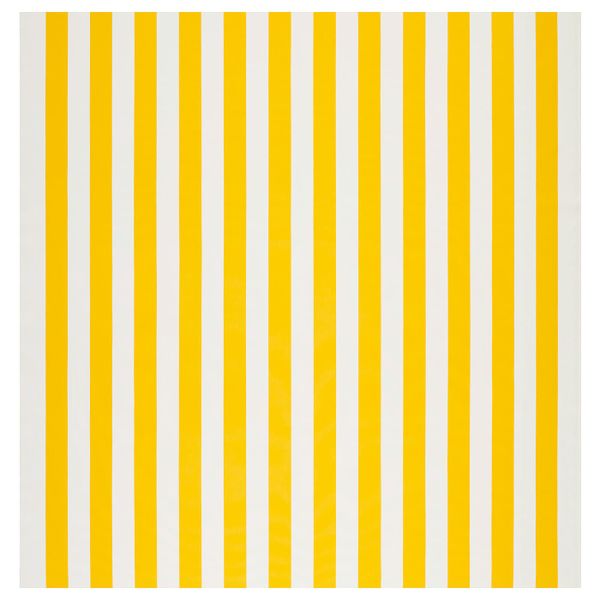 Ткань, в широкую полоску, белый, желтый 150 см IKEA СОФИА 004.210.53 - фото 1