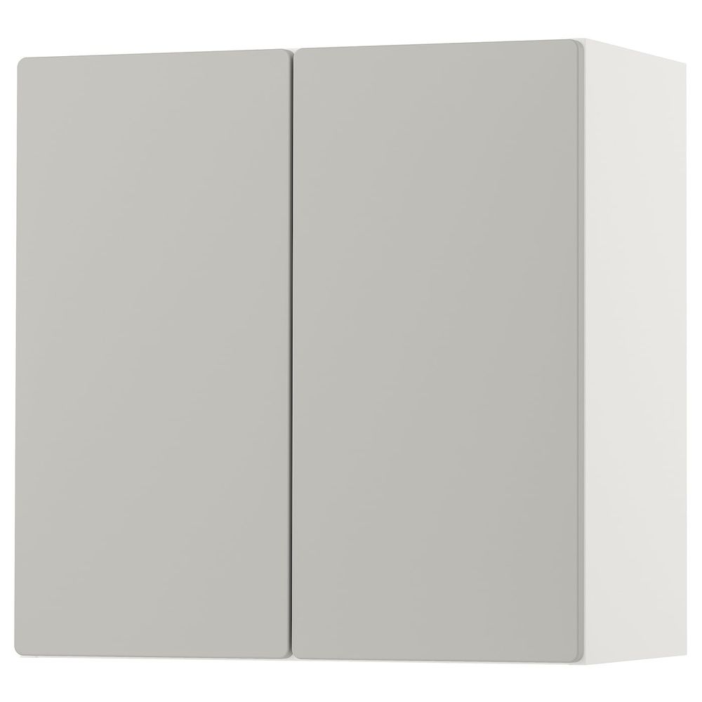 Навесной шкаф, белый серый/с 1 полкой 60x32x60 см IKEA SMÅSTAD СМОСТАД 993.951.06 - фото 1