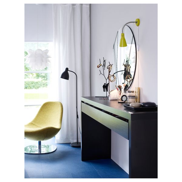 Настенный софит, лампа с зажимом КВАРТ, желтый - схема-чертеж с размерами