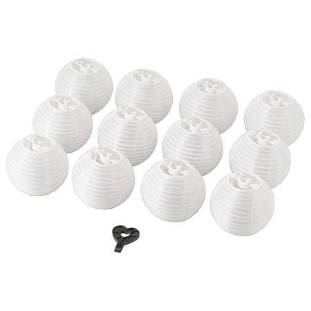 Украшение для гирлянды СОЛВИДЕН, шаровидный белый