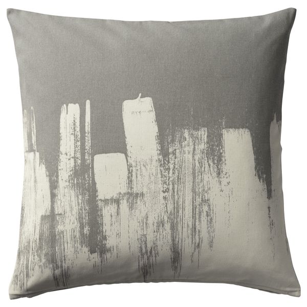 Чехол на подушку СЛОЙГРАН, серый/бежевый (50x50 см) - фото 1