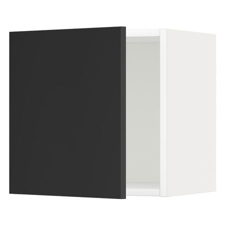 Шкаф навесной, белый/Юдевалла антрацит 40x40 см IKEA METOD МЕТОД 592.403.76