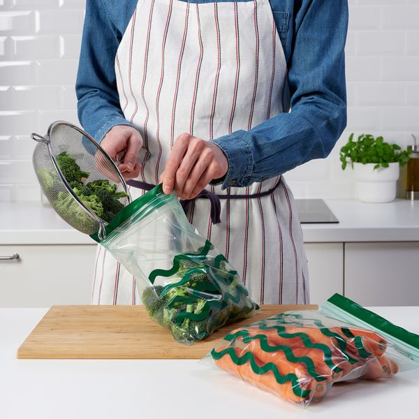 Пакет закрывающийся, 2.5 л, зеленый IKEA ISTAD ИСТАД 605.406.75 - фото 3