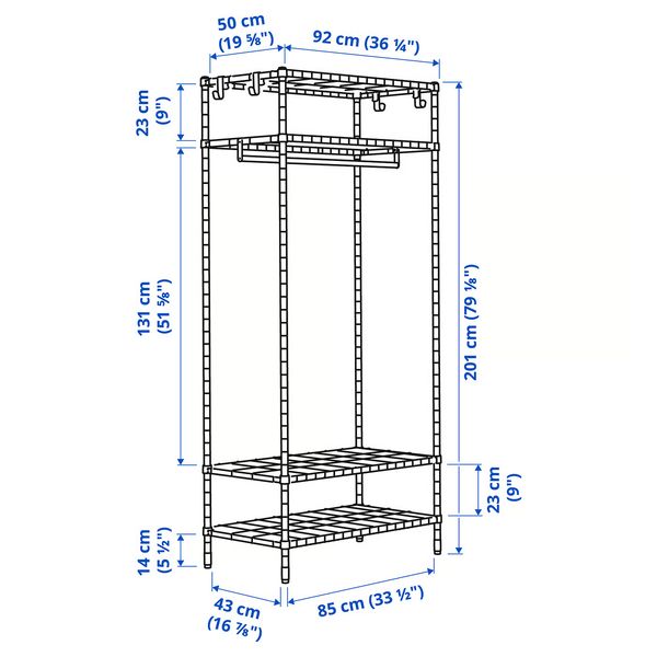 IKEA, дополнительный ракурс - схема-чертеж с размерами