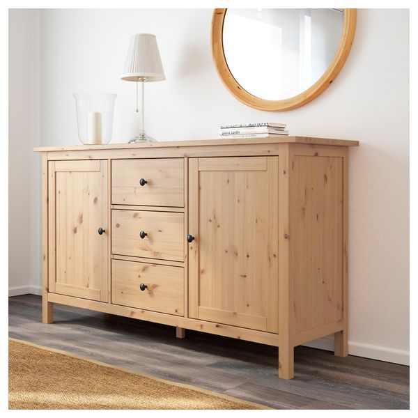 Сервант ХЕМНЭС, светло-коричневый (157x88 см) - фото 2