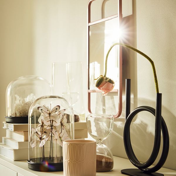 Декоративная тарелка, бежевый 24 см IKEA HONUNGSBÄR ХОНУНГСБЭР 305.066.30 - схема-чертеж с размерами