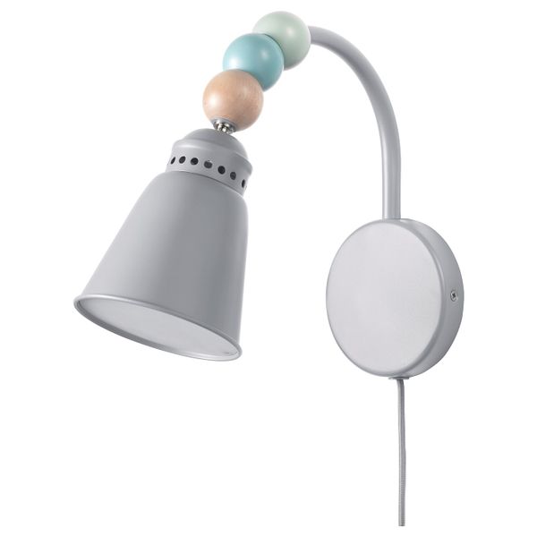 Бра, светодиодный, серый IKEA ЛАНТЛИГ 603.567.33 - фото 1