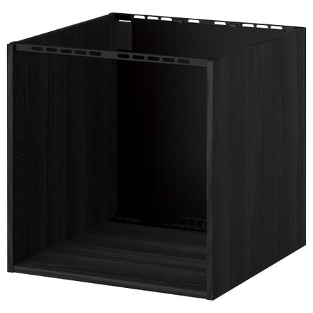 Шкаф для встроенной варочной панели, мойки МЕТОД, под дерево черный