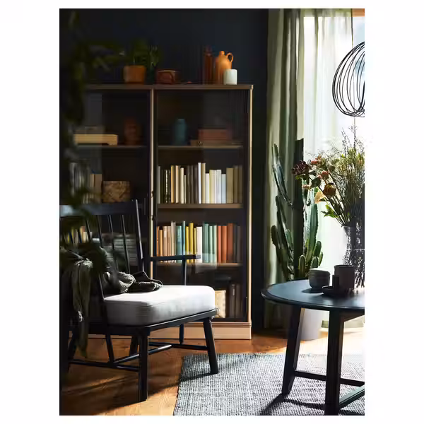 DYTÅG Гардины, 2 шт. - серо-зеленый/с лентой 145x300 см - фото 4