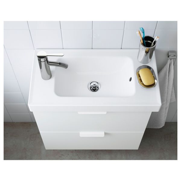 Одинарная раковина, белый 63 см IKEA ХАГАВИКЕН 904.037.90 - фото 2