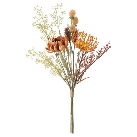 Искусственный букет, 50 см, протея оранжево-коричневый IKEA SMYCKA СМИККА 105.599.88