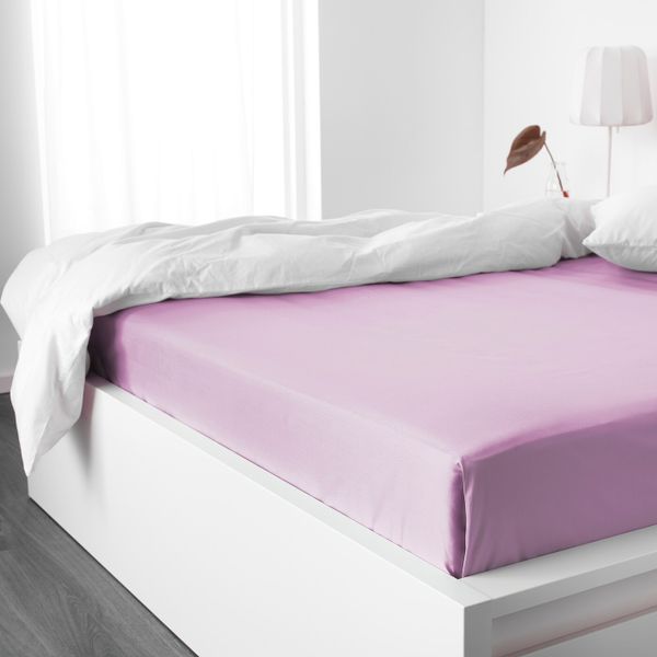 Простыня, сиреневый 240x260 см IKEA DVALA ДВАЛА 804.971.38 - схема-чертеж с размерами