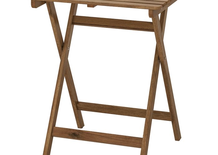 Садовый стол, 60x62 см, складной светло-коричневая морилка IKEA ASKSTOCKHOLM СТОКГОЛЬМMEN АСКХОЛЬМЕН 602.400.35