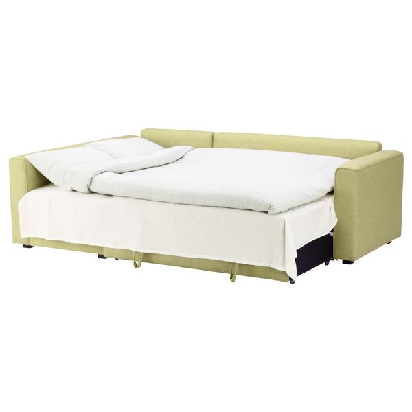 Угловой диван-кровать с отделением для хранения МОНСТАД, Семла зеленый - фото 3