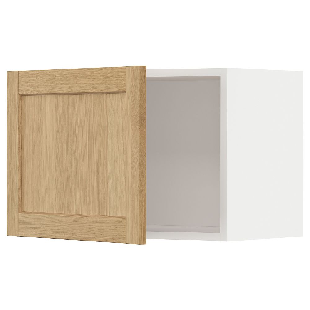 Навесной шкаф, белый, Forsbacka дуб, 60x40 см IKEA METOD МЕТОД 595.093.36 - фото 1