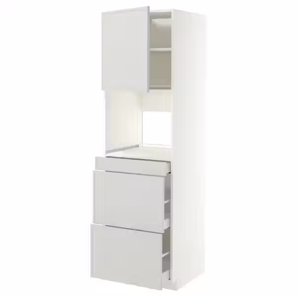 METOD / MAXIMERA Высокий шкаф д/СВЧ/дверца/3ящика - фото 1