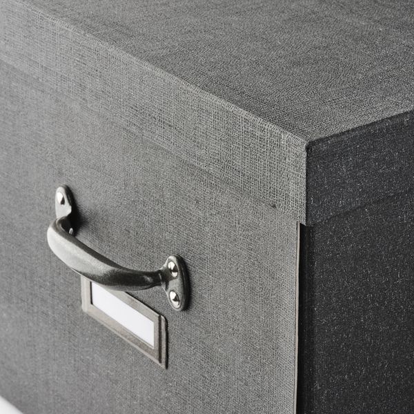 Коробка с крышкой, темно-серый, 35x56x30 см IKEA TJOG ЧУГ 804.776.68 - фото 4