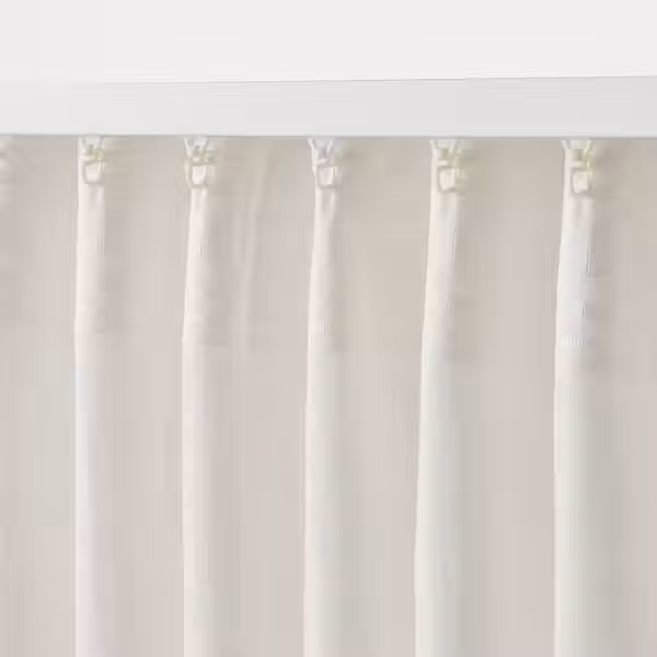 DYTÅG Гардины, 2 шт. - белый/с лентой 145x300 см - фото 6