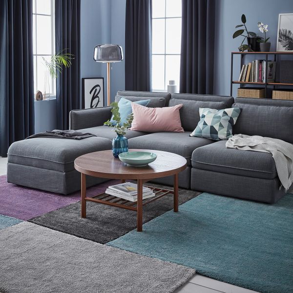 Ковер, короткий ворс, классический синий 80x150 см IKEA STOENSE СТОЭНСЕ 304.268.41 - фото 5