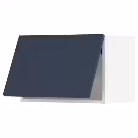 METOD Горизонтальный навесной шкаф - белый Axstad/матовая поверхность синий 60x40 см